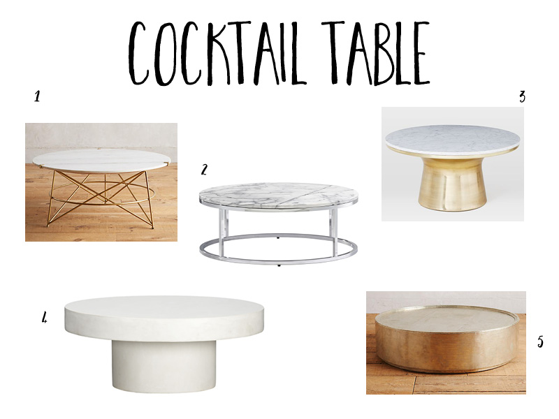cocktail table ideas